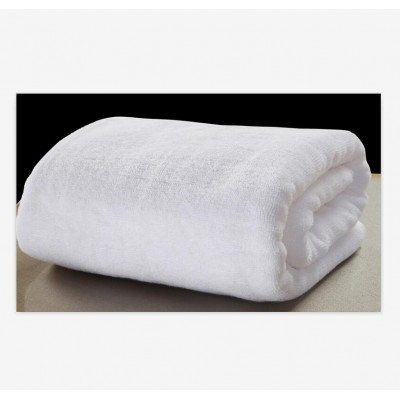 White cotton towel 32S flat woven bath towel wholesale hotel bath towel